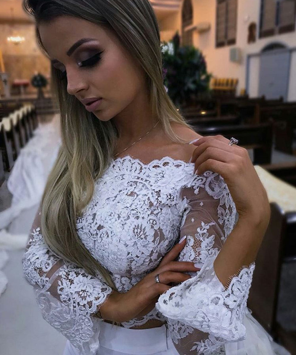 vestido de noiva rendado 16
