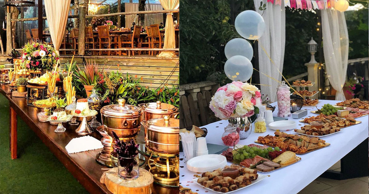 Buffet para casamento ao ar livre - Universo das Noivas