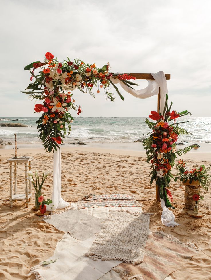 Flores casamento na praia 1
